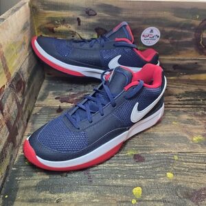 Nike Ja 1 Basketball Shoes (FQ4796-403, Midnight Navy/Red/White) Size 11 New